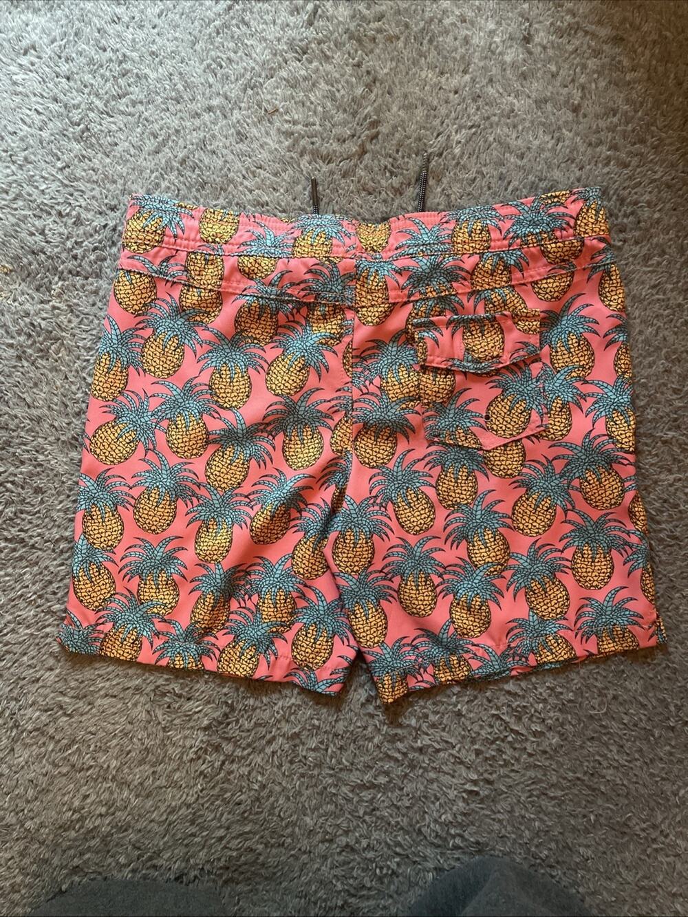 Boys First Wave Board Shorts Swim Trunks | Size 8 With Pineapples